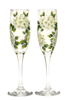 White Hydrangeas Champagne Flutes - Wineflowers
- 1