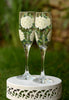 White Hydrangeas Champagne Flutes - Wineflowers
- 2