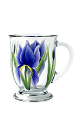 Purple Iris Cafe Mug