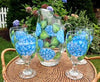 Classic Hydrangeas 5-Piece Hostess Set - Wineflowers