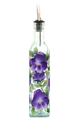 Pansies Olive Oil Bottle