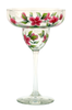 Red Forget-Me-Nots Margarita Glass - Wineflowers
