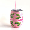 Stargazer Lily Steel Wine Tumbler