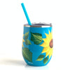 Sunflowers Steel Wine Tumbler