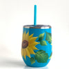 Sunflowers Steel Wine Tumbler