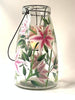 Stargazer Lilies Tall Lantern