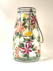 Summer Daisies Tall Lantern